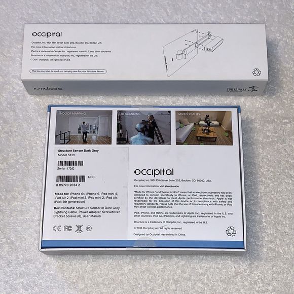 Occipital Structure Sensor ST01 Precision Scanner + Sensor Bracket 10.5 iPad Pro - Picture 10 of 12